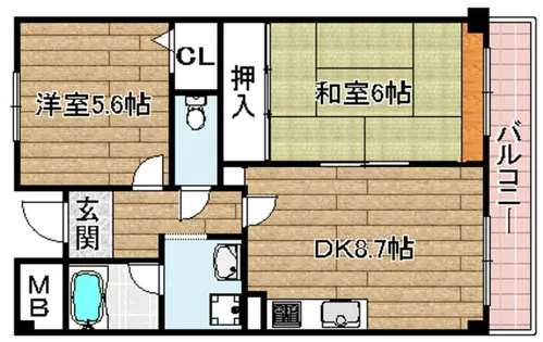 オークハウス【1階】の間取り