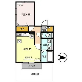 第7ウエスタンハイツ【1階】の間取り