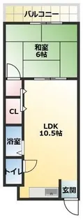 シャトルヨネ【4階】の間取り