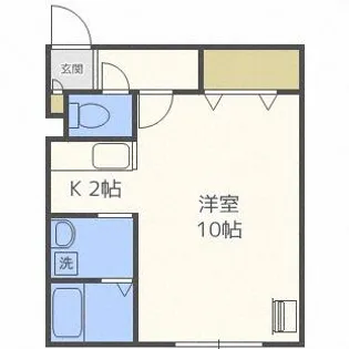 カーサ・ミラグロ【2階】の間取り