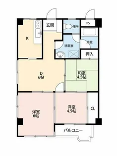 ラポール浜寺【301号室】の間取り