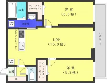 ピオネロ伏見【3階】の間取り