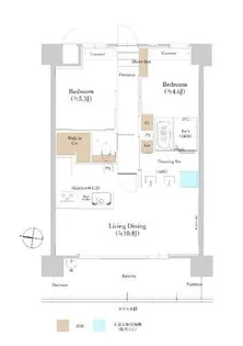 ウメキタテラス【10階】の間取り