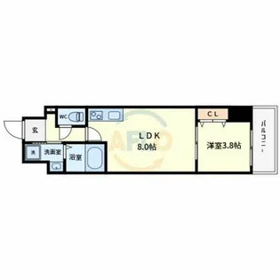 FREEDOM RESIDENCE堺寺地町【15階】の間取り