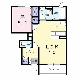 ecLore小阪【1階】の間取り