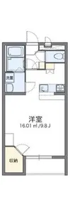 レオパレスエメラルドストーン【3階】の間取り