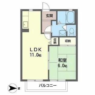 ビッグフォレスト【0103号室】の間取り