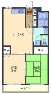 ファミーユ・一ツ橋【2階】の間取り