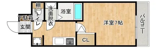 セレニテ新大阪プリエ【6階】の間取り