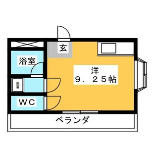 シャトレ弁天【2階】の間取り