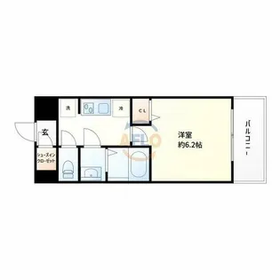 リッツ新大阪【12階】の間取り