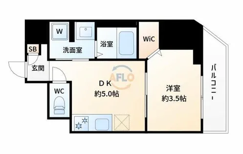 イルリッシュ西中島【3階】の間取り