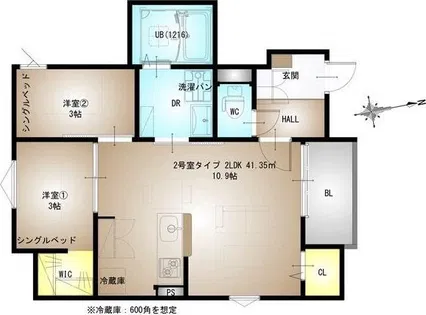 REGALEST Station side【3階】の間取り