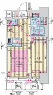 プレサンス扇町駅前【6階】の間取り