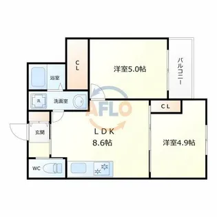 セレニティ加美南A棟【3階】の間取り