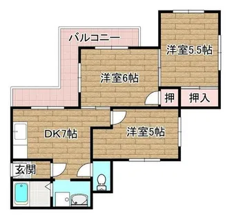 メゾン天神山【203号室】の間取り