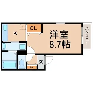 カーサ アミーゴ【1階】の間取り