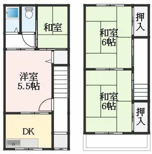 大阪府藤井寺市小山1丁目【テラスハウス】の外観