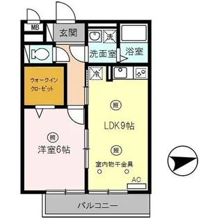 フェリア佐用岡【3階】の間取り