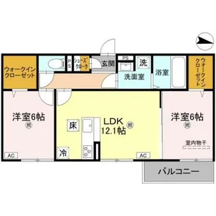 いかる【1階】の間取り