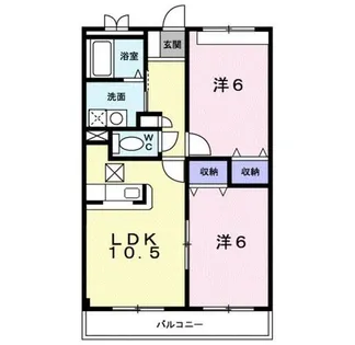 ローレル ハイツ【1階】の間取り
