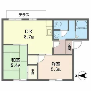 サン・シティ宝積【0101号室】の間取り