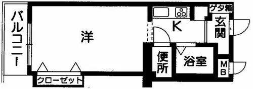 ジュネス新在家【2階】の間取り