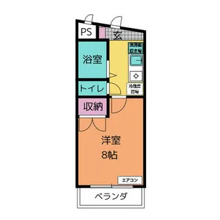 1Kの間取り画像
