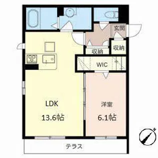 メゾン・パルク【0102号室】の間取り