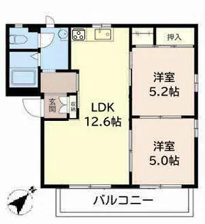 フレグランス 加西【0202号室】の間取り
