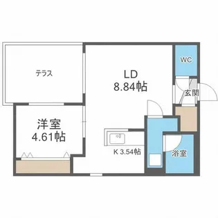 HARMONIA【1階】の間取り