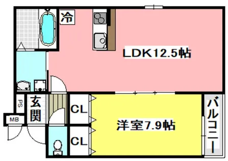 (仮称)フジパレス戸伏町Ⅱ【2階】の間取り