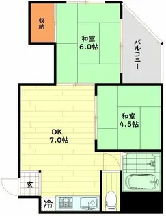 グリーンハイツ淀【3階】の間取り