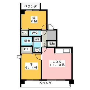 アーバンドエル上前津【8階】の間取り