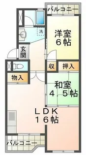 グリーンヒル名谷【3階】の間取り