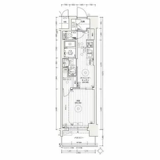 1DKの間取り画像