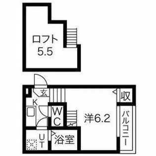 1Kの間取り画像