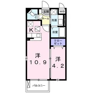 CURRENT UNISON【1階】の間取り