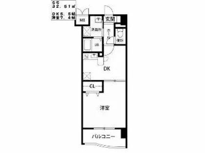 ベイプレイス小倉【10階】の間取り