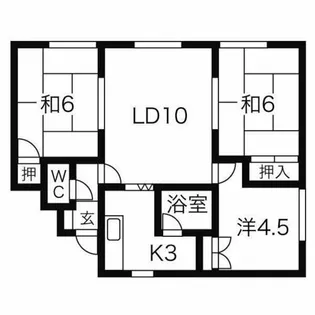 パークマンション2【205号室】の間取り