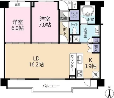 福岡県福岡市中央区警固3丁目【マンション】の間取り
