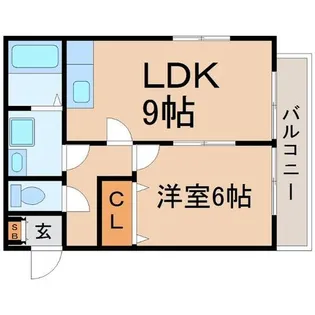 ラ・シャンテ武庫之荘【2階】の間取り