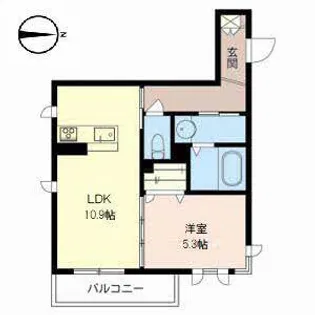 ラルジュ メゾン【0201号室】の間取り