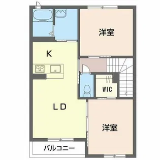 サンライズY C棟【0201号室】の間取り