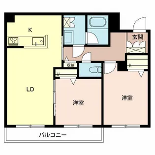 シャーメゾンオリーブ【0205号室】の間取り