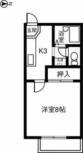 EAST COURT SHIPPO【210号室】の間取り