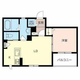 ラフィーネ 塚本【0202号室】の間取り