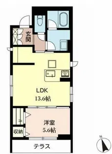 シャーメゾン グランヴィア10【0102号室】の間取り