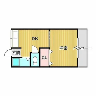 コーポ角野【2階】の間取り