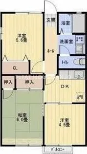 ビブレ戸ケ崎【2階】の間取り